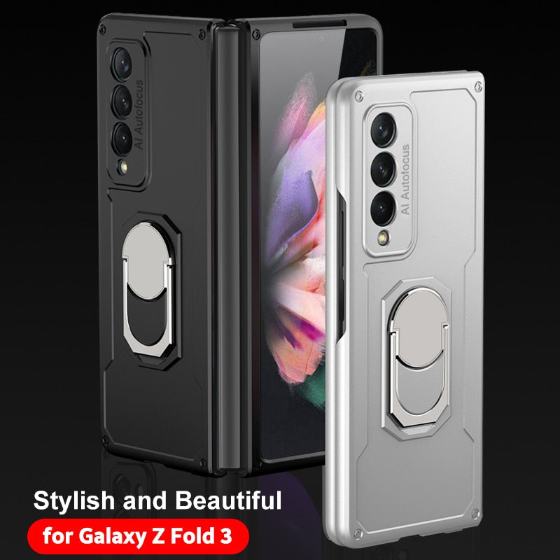 Luxury Armor Shockproof Ring Holder Case For Samsung Galaxy Z Fold - Premium Mobile Phone Cases from Dressmycell.com - Just $30.00! Shop now at Dressmycell.com Luxury Armor Shockproof Ring Holder Case For Samsung Galaxy Z Fold - Premium Mobile Phone Cases from Dressmycell.com - Just $30.00! Shop now at Dressmycell.com